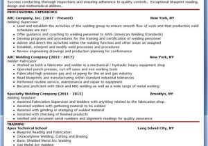 Welder Resume Word format Welder Supervisor Resume Samples Resume Design Resume