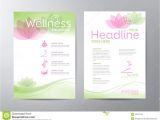 Wellness Flyer Templates Free Wellness Brochure Stock Vector Image 60531518