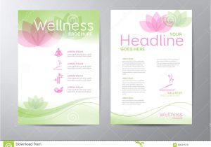 Wellness Flyer Templates Free Wellness Brochure Stock Vector Image 60531518
