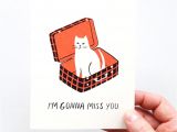 What Do You Say In A Farewell Card I M Gonna Miss You Screen Printed Farewell Cardi C A A A