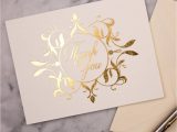 What Do You Write In A Wedding Thank You Card Ritz Gold Foil Thank You Cards Pack Of 10