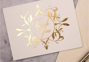 What Do You Write In A Wedding Thank You Card Ritz Gold Foil Thank You Cards Pack Of 10