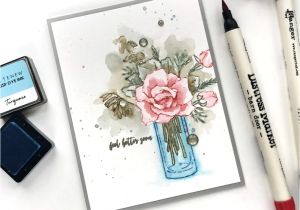 What Do You Write On A Flower Card Stamp Focus Breezy Bouquet with Images Handmade Cards