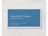 What is A Border Card Standard White Border solid Colbalt Blue Classic Business