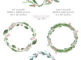 What is A Border Card Watercolor Christmas Wreath Clipart Christmas Card
