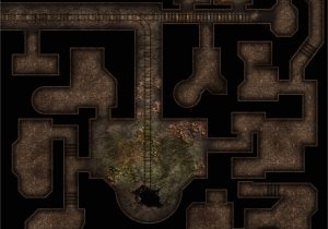 What is A Cross Border Card Clean Mine Dungeon Battlemap for Dnd Roll20 by