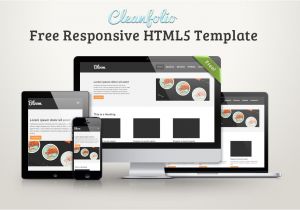 What is A Responsive Template Cleanfolio Free Responsive HTML5 Template