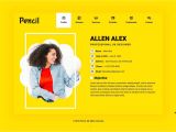 What is A Virtual Business Card Pencil Virtual Business Card Cv Resume HTML Template with