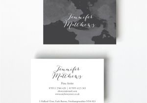What is A Virtual Business Card Watercolour Design Business Card