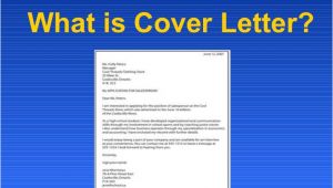 What is Mean by Cover Letter What is Cover Letter