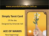 What is My Tarot Card Birthday Simplytarotcar Tuesday 29 8 17 Ace Of Wands New Beginnings