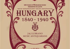 What is Professional Card In Belgium 100 Years Of Hungarian Music by J J Lubrano Music