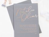 What is Rsvp Card Wedding Natalie Grey Foil Wedding Invitations