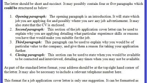 What is the Cover Letter for Job Application Job Application Letter Example October 2012