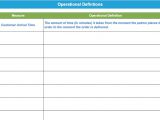 What is the Definition Of Template Operational Definition Template Example