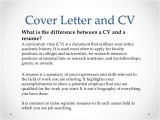 What is the Difference Between Cv and Cover Letter Vari Job Hunting 101 for Postdoctoral Fellows