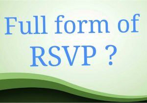 What is the Full form Of Rsvp In Marriage Card What is the Full form Of Rsvp