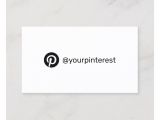 What is the Standard Size Of A Business Card social Media Pinterest Modern Trendy Minimalist Calling Card