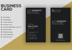 What is the Standard Size Of A Business Card Vertical Business Card A A µa A A A A A