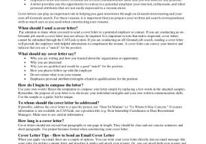 What Needs to Be On A Cover Letter Cover Letters Submitted Via Email Should Be