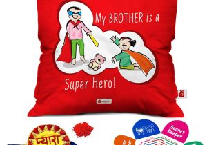 What Size is A Greeting Card Indigifts Rakhi for Brother Pyara Bhaiya with Roli Chawal