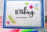 What Size is A Standard Greeting Card Card Wishing You Happy Birthday Blue On White Wish