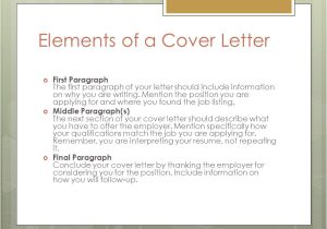 What to Include In A Cover Letter for A Job Job Application Letter Cover Letter Ppt Video Online
