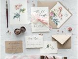 What to Include On Details Card Wedding Calligraphy Floral Wedding Invitations with Envelopes Line
