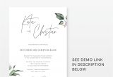 What to Include On Details Card Wedding Wedding Invitations with Watercolor Pink Rose Greenery