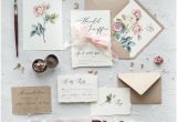 What to Put In A Wedding Card Calligraphy Floral Wedding Invitations with Envelopes Liners