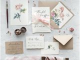 What to Put In A Wedding Card Calligraphy Floral Wedding Invitations with Envelopes Liners