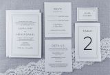 What to Put On Details Card Wedding Modern Style White and Grey Invitation Printed On White