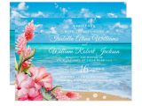 What to Say In A Marriage Card Tropical Floral Hibiscus Beach Wedding Invitation Zazzle
