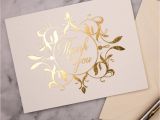 What to Say In A Thank You Card Wedding Ritz Gold Foil Thank You Cards Pack Of 10