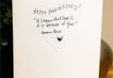 What to Say In An Anniversary Card I Know What Love is One Year Anniversary Card for Her