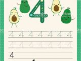 What to Say In An Eid Card Nummer 4 Karte Fur Kinder Lernen Zu Zahlen Und Zu Schreiben