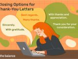What to Write In A Administrative Professional Thank You Card Thank You Letter Closing Examples