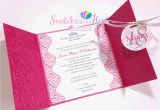 What to Write In A Birthday Card Invitation Princess theme Gate Fold Debut Invitation Birthday Party