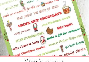 What to Write In A Christmas Card Christmas Bucket List for the whole Family Christmas