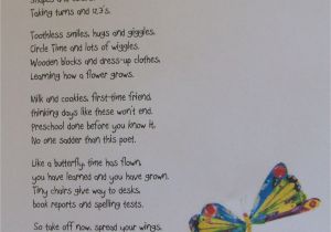 What to Write In A Graduation Thank You Card Preschool Poem End Of Year Awww Perfect Graduation Speech