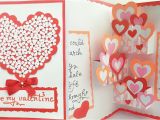 What to Write In A Valentine S Day Card Diy Pop Up Valentine Day Card How to Make Pop Up Card for