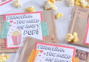 What to Write In Child S Valentine Card Popcorn Valentine Valentines for Kids Valentine S Cards