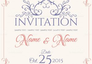 What to Write In Invitation Card Invitation Card Design Vector Illustration Stock
