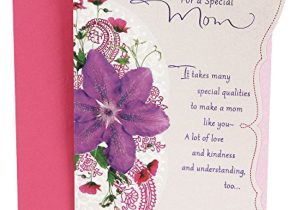 What to Write In Your Mom S Birthday Card Hallmark Birthday Greeting Card to Mother Purple Flower