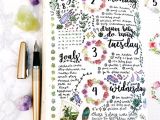 What to Write On A Card Flowers Bullet Journal Bujo Planner Ideas for Weekly Spreads