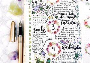What to Write On A Card Flowers Bullet Journal Bujo Planner Ideas for Weekly Spreads