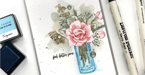 What to Write On A Card Flowers Stamp Focus Breezy Bouquet with Images Handmade Cards