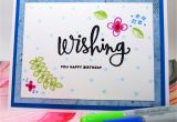 What to Write On A Flower Card for A Girl You Like Card Wishing You Happy Birthday Blue On White Wish