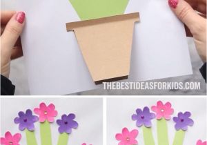 What to Write On A Flower Card Mother S Day Handprint Flower Pot with Images Mothers