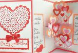 What to Write On A Valentine S Day Card Diy Pop Up Valentine Day Card How to Make Pop Up Card for